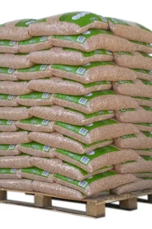 Pellet Din Pellets – Palete com 65 sacos de 15 kg